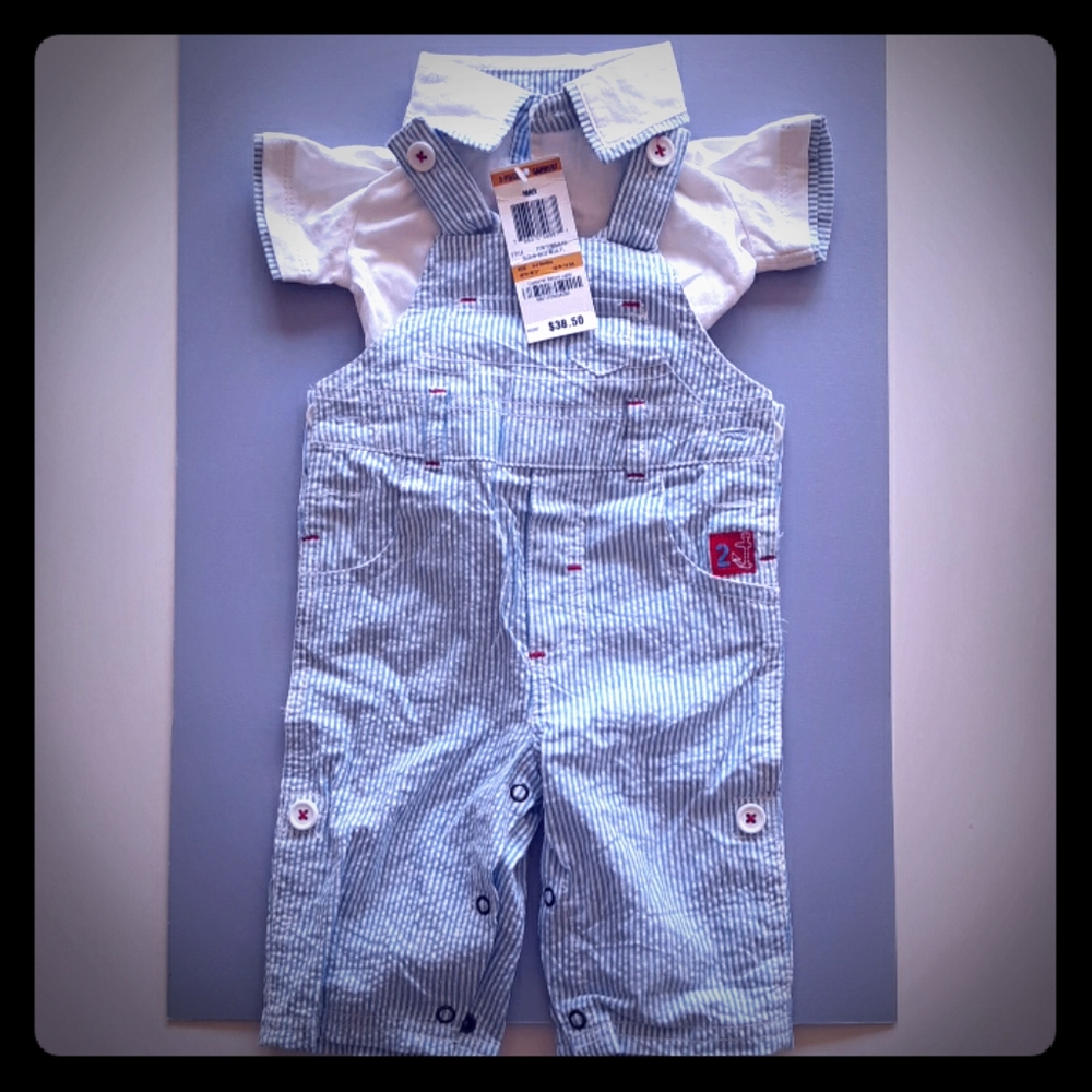 NWT shirt with overalls.